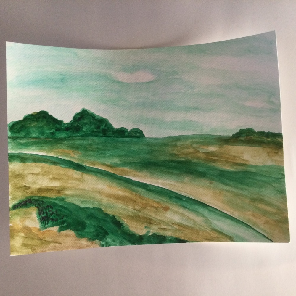 Landscape Watercolor Painting